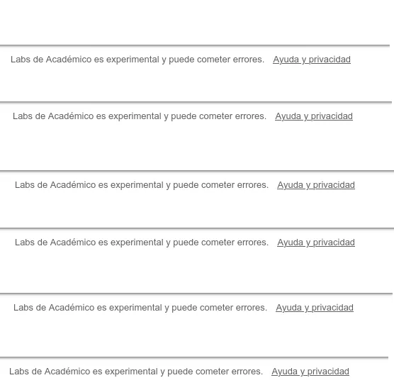 Texto "labs de académico es experimental y puede cometer errores"